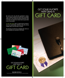 Gift cards are the only gift that`s guaranteed to