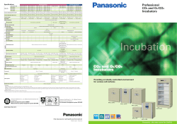 Professional CO2 and O2/CO2 Incubators