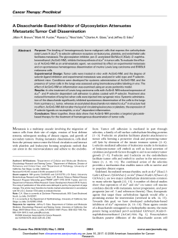 A Disaccharide-Based Inhibitor of Glycosylation Attenuates