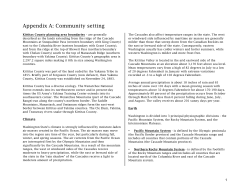 Appendix A: Community setting