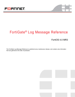 FortiGate Log Message Reference