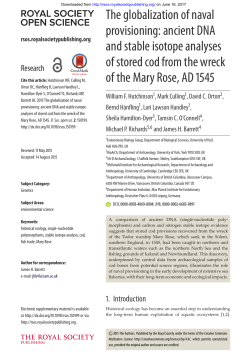 Downloaded - Royal Society Open Science