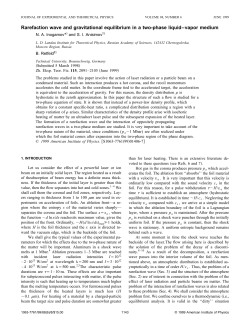 Rarefaction wave and gravitational equilibrium in a two