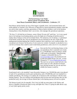 On-Farm Energy Case Study: Hard Coal for Greenhouse Heat Sam