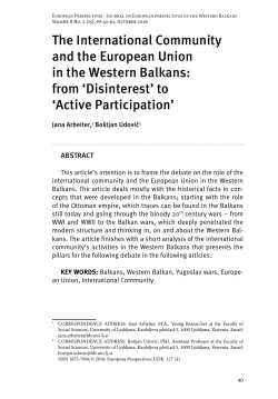 article - Centre for European Perspective
