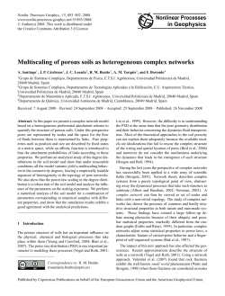 Multiscaling of porous soils as heterogeneous complex networks