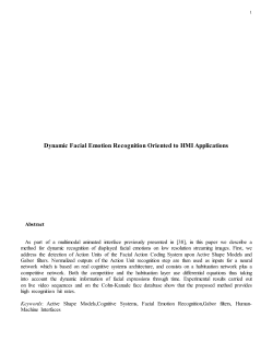 Dynamic Facial Emotion Recognition Oriented to HMI