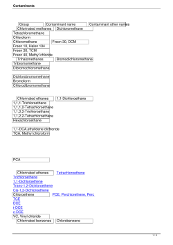 Group Contaminant name Contaminant other