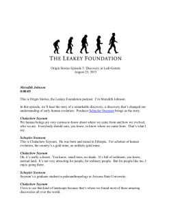 Transcript - The Leakey Foundation