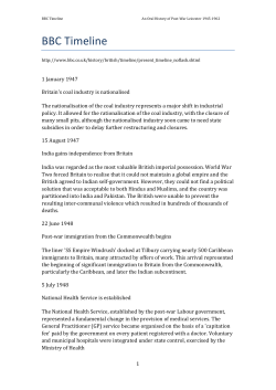 BBC Timeline - University of Leicester