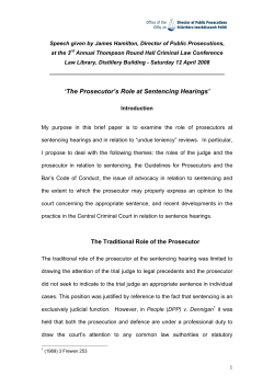 guidelines for prosecutors