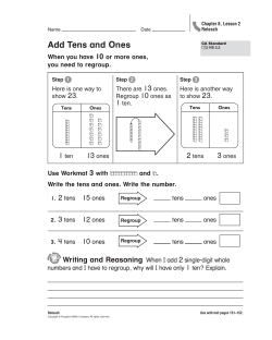 Add Tens and Ones
