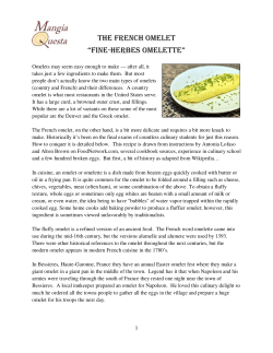 the french omelet &ldquo;fine-herbes omelette&rdquo;