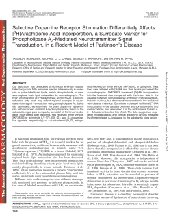 Selective Dopamine Receptor Stimulation Differentially Affects [ H