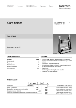 Card holder - Airline Hydraulics