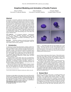 Graphical Modeling and Animation of Ductile Fracture