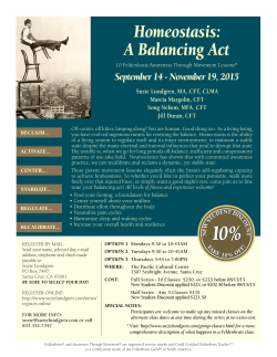 Homeostasis: A Balancing Act