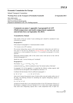 Comments on annex 1 appendix 2 paragraph 8 of ATP