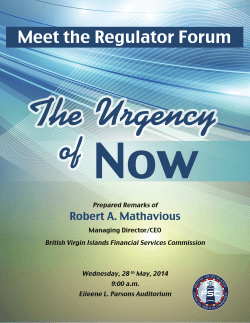 The Urgency of Now - Delivered by Robert A Mathavious on 28 May