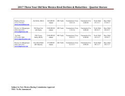 2017 Three Year Old QH NM Bred Derbies PDF