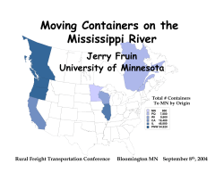 Moving Containers on the Mississippi River
