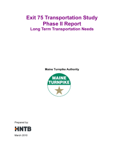 Phase II Study - Maine Turnpike Authority