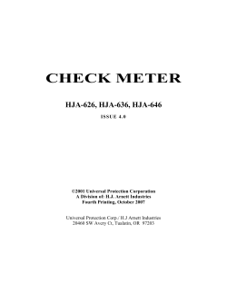 Check Meter Manual