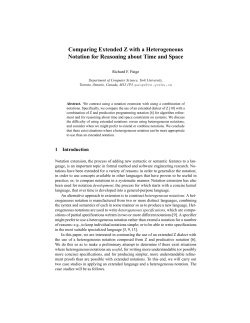 Comparing Extended Z with a Heterogeneous Notation for