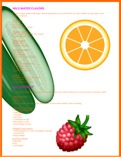 Beverage Suggestions