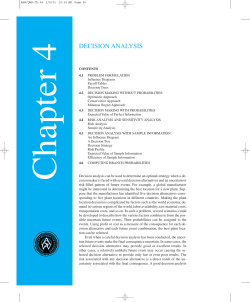 DECISION ANALYSIS