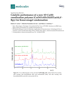 Catalytic performance of a new 1D Cu(II) coordination polymer {Cu