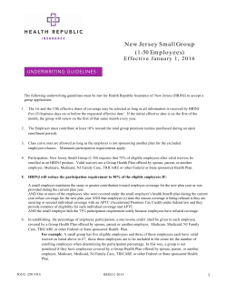 New Jersey S mall Group (1 -50 Employees)