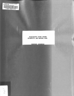MISSISSIPPI RIVER ISLAND SCIENI`IFIC AND NA`IURAL AREA