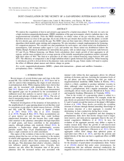 dust coagulation in the vicinity of a gap-opening jupiter