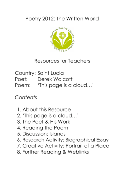 St Lucia - Scottish Poetry Library
