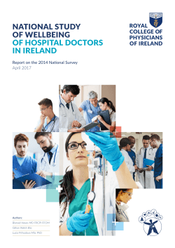 national study of wellbeing of hospital doctors in ireland