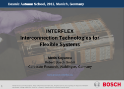 INTERFLEX Interconnection Technologies for Flexible