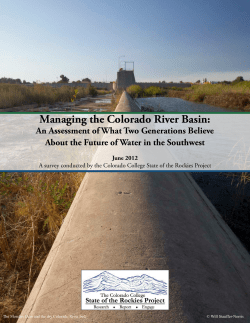 Managing the Colorado River Basin