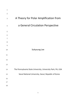 A Theory for Polar Amplification from a General Circulation
