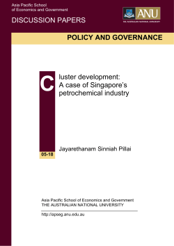 POLICY AND GOVERNANCE luster development: A case of