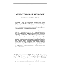on norms. an application of brennan`s and bicchieri`s