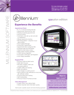 M ILLE N N IU M S O F T W A R E