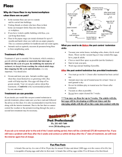 Pest Control Fleas Faqs Sheet (Adobe PDF)