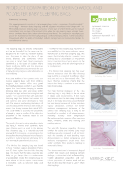 product comparison of merino wool and polyester baby sleeping bags