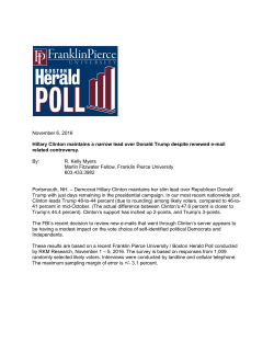 FPU / Herald National Political Poll