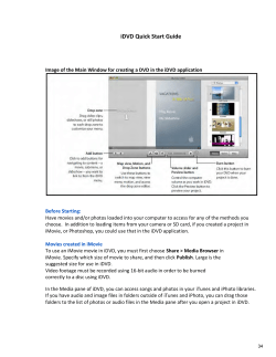 iDVD Quick Start Guide