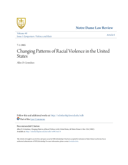 Changing Patterns of Racial Violence in the