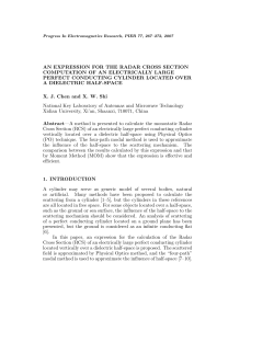 AN EXPRESSION FOR THE RADAR CROSS SECTION