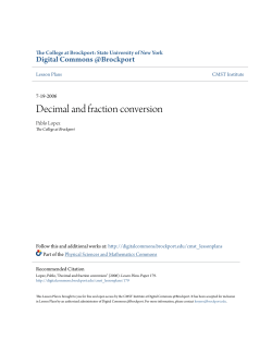 Decimal and fraction conversion
