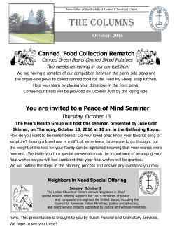 THE COLUMNS - Richfield United Church